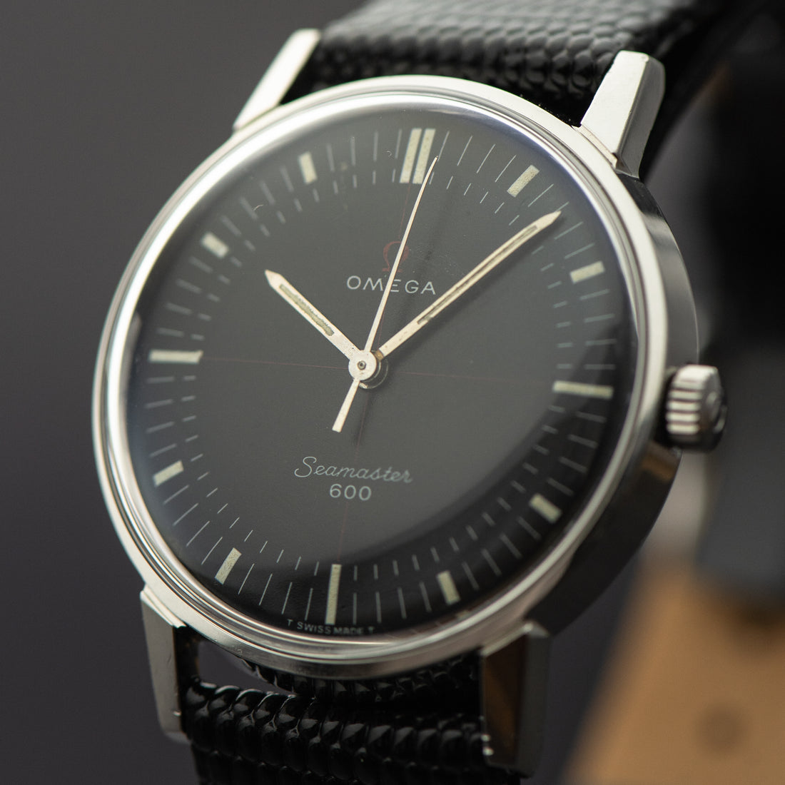 1965 OMEGA SEAMASTER 600 BLACK TECHNICAL RED CROSSHAIR CAL. 601 REF. 135.011