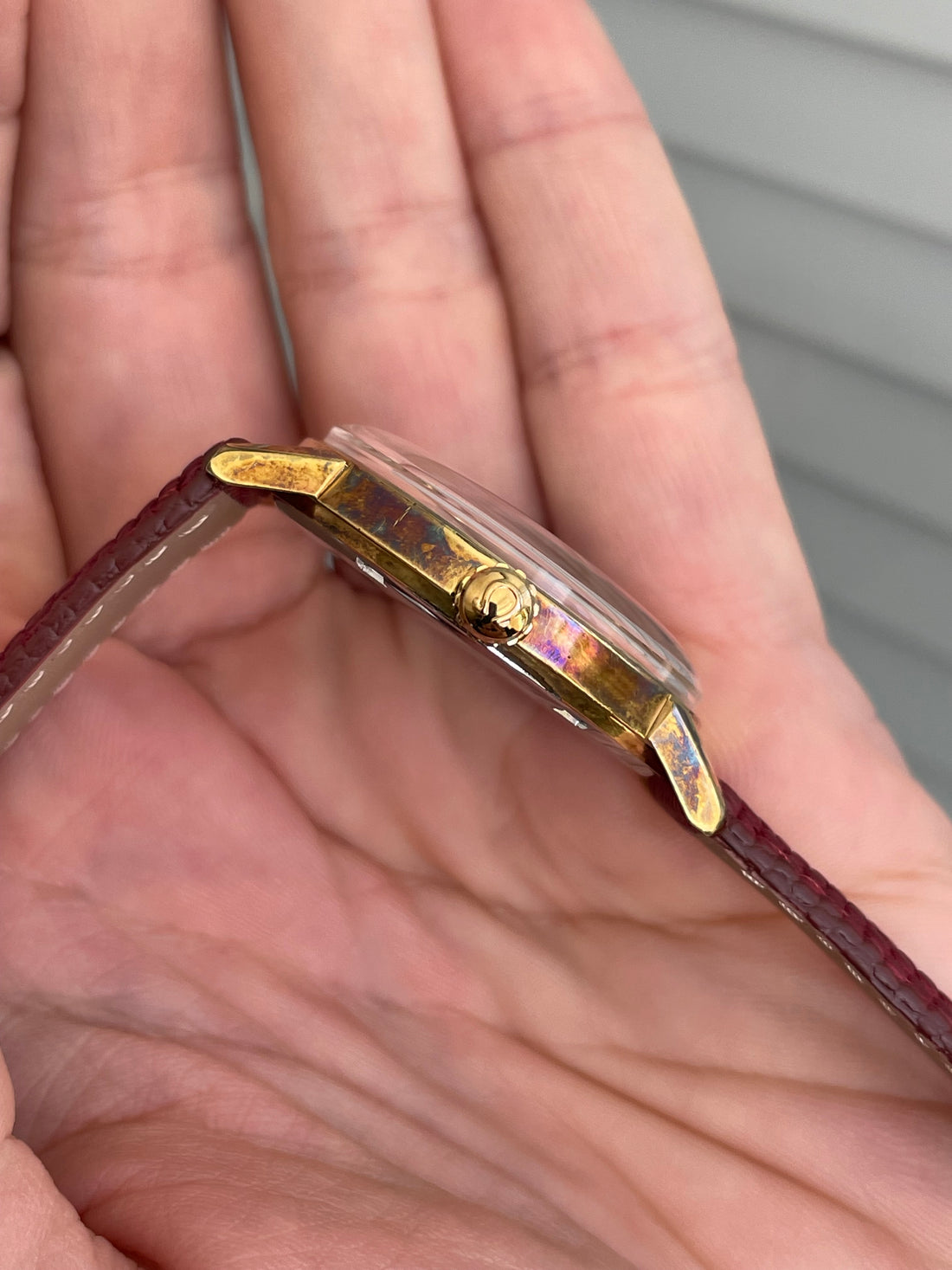 1968 OMEGA SEAMASTER GENEVE GREY LINEN RAINBOW HUE CAL. 601 REF. 135.011