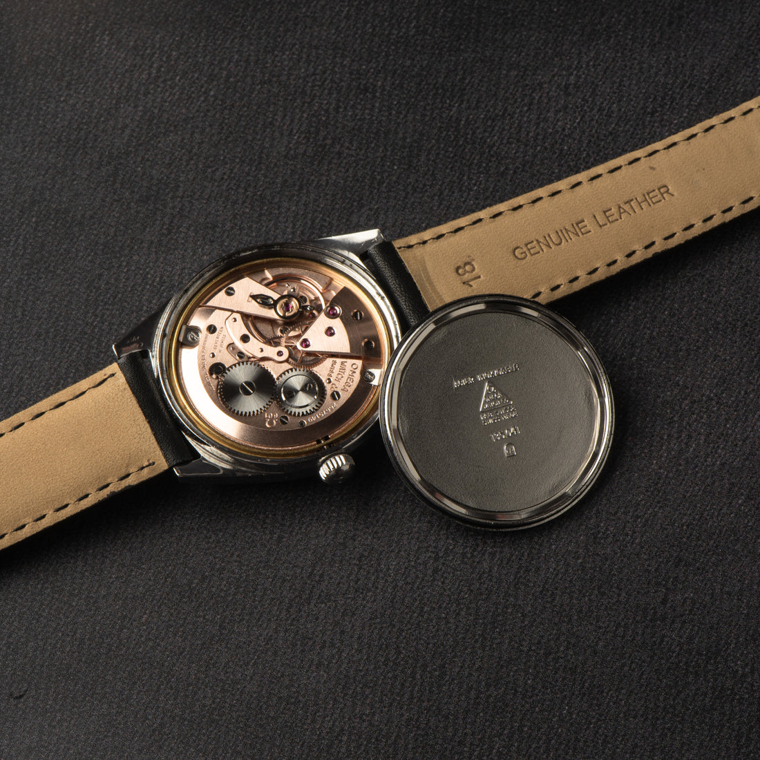 1968 OMEGA GENEVE BREGUET MATTE BLACK CAL. 601 REF. 135.041