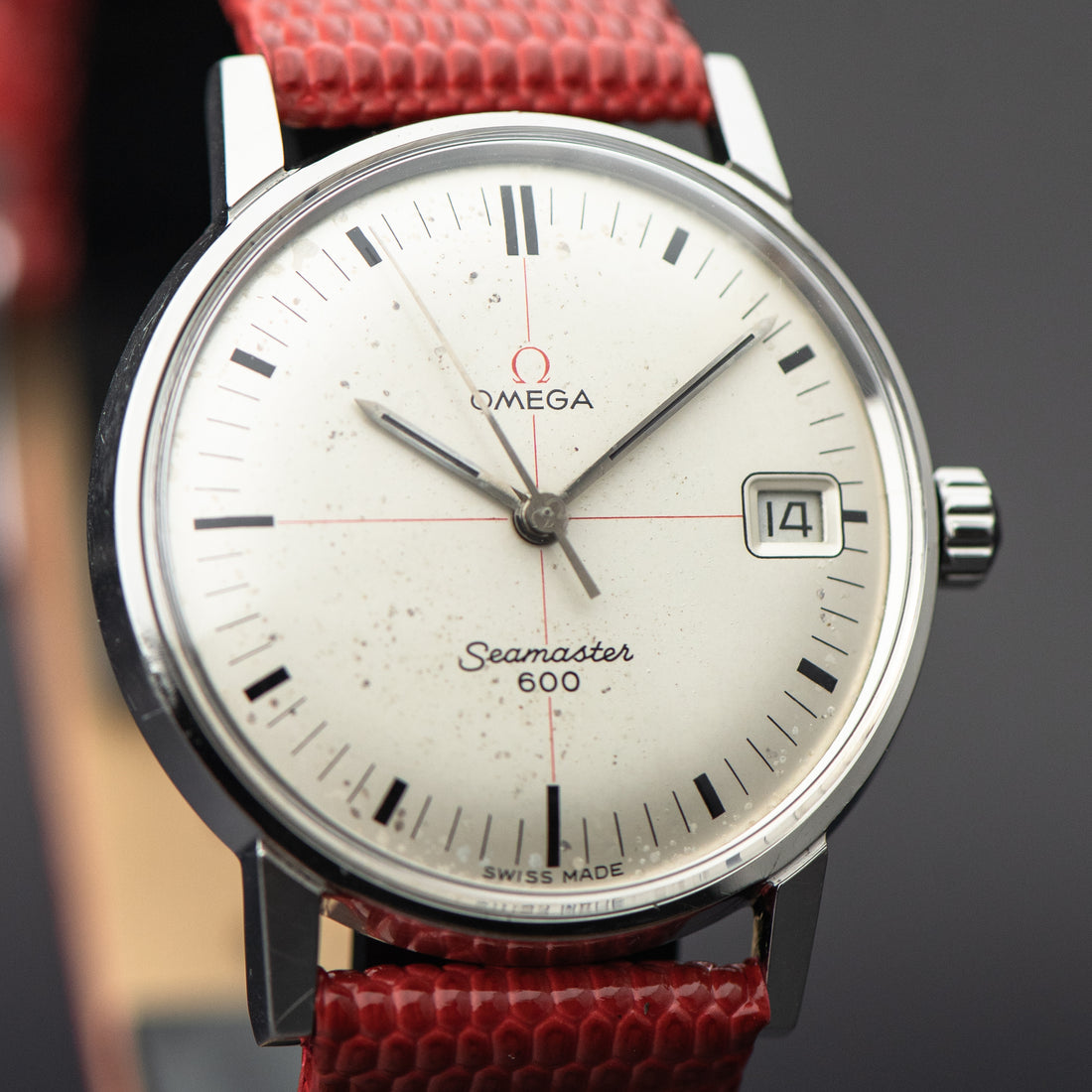 1965 OMEGA SEAMASTER 600 WHITE TECHNICAL RED CROSSHAIR CAL. 611 REF. 136.011