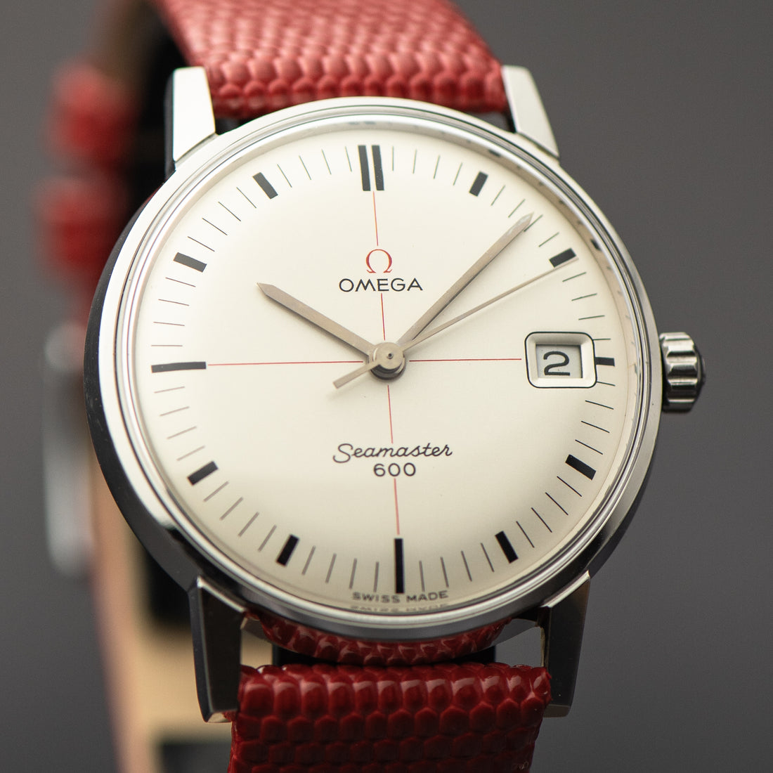 1965 OMEGA SEAMASTER 600 WHITE TECHNICAL RED CROSSHAIR CAL. 611 REF. 136.011