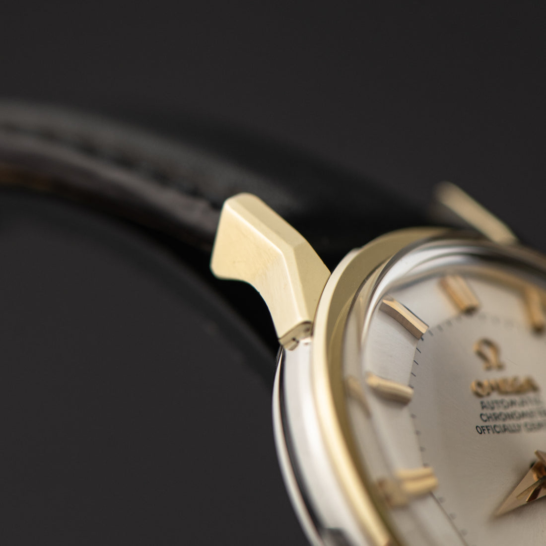 1963 OMEGA CONSTELLATION PIE PAN SUNBURST DOG-LEG COLLECTORS SET CAL. 551 REF. 167.005