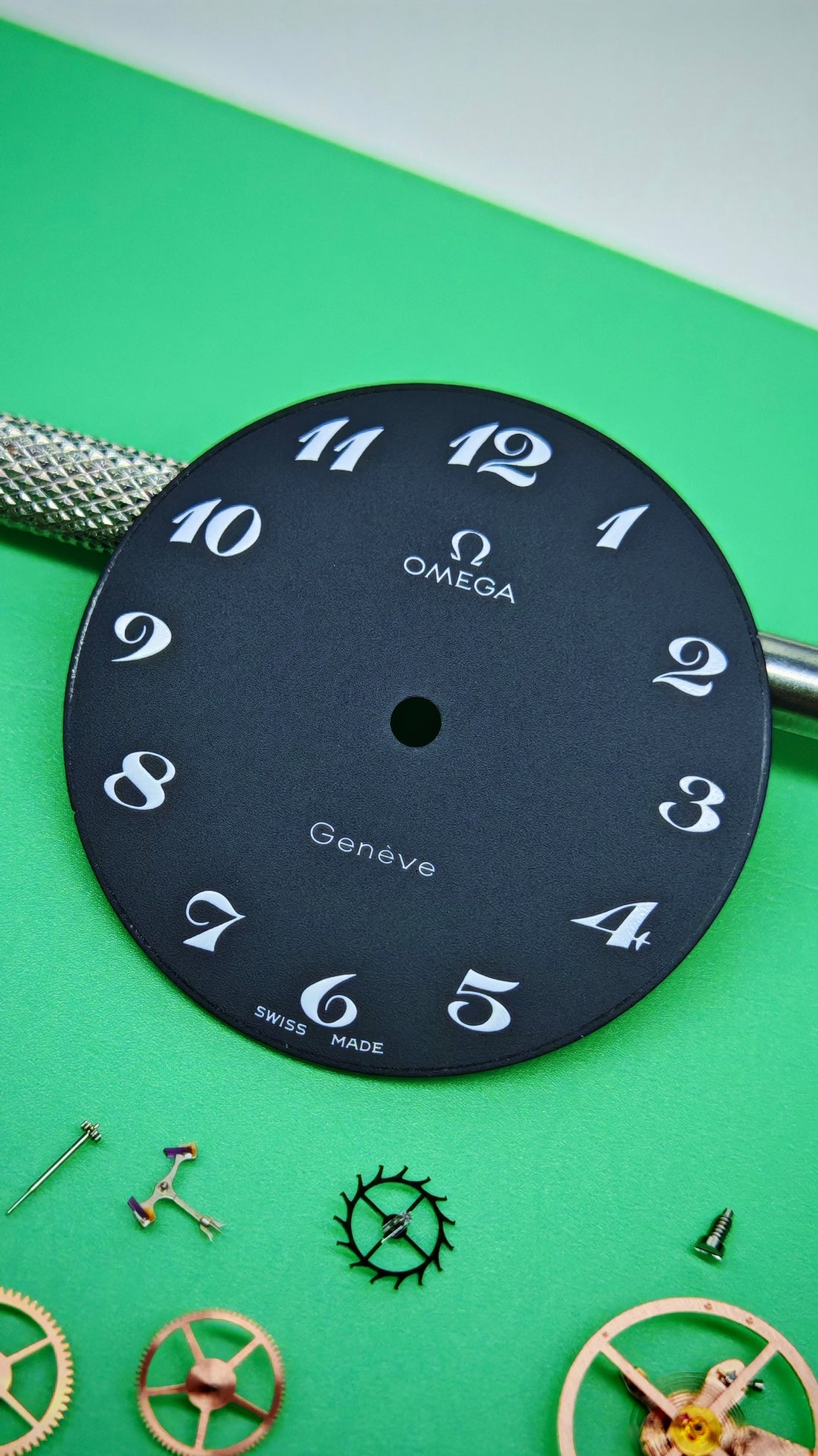 1968 OMEGA GENEVE BREGUET MATTE BLACK CAL. 601 REF. 135.041
