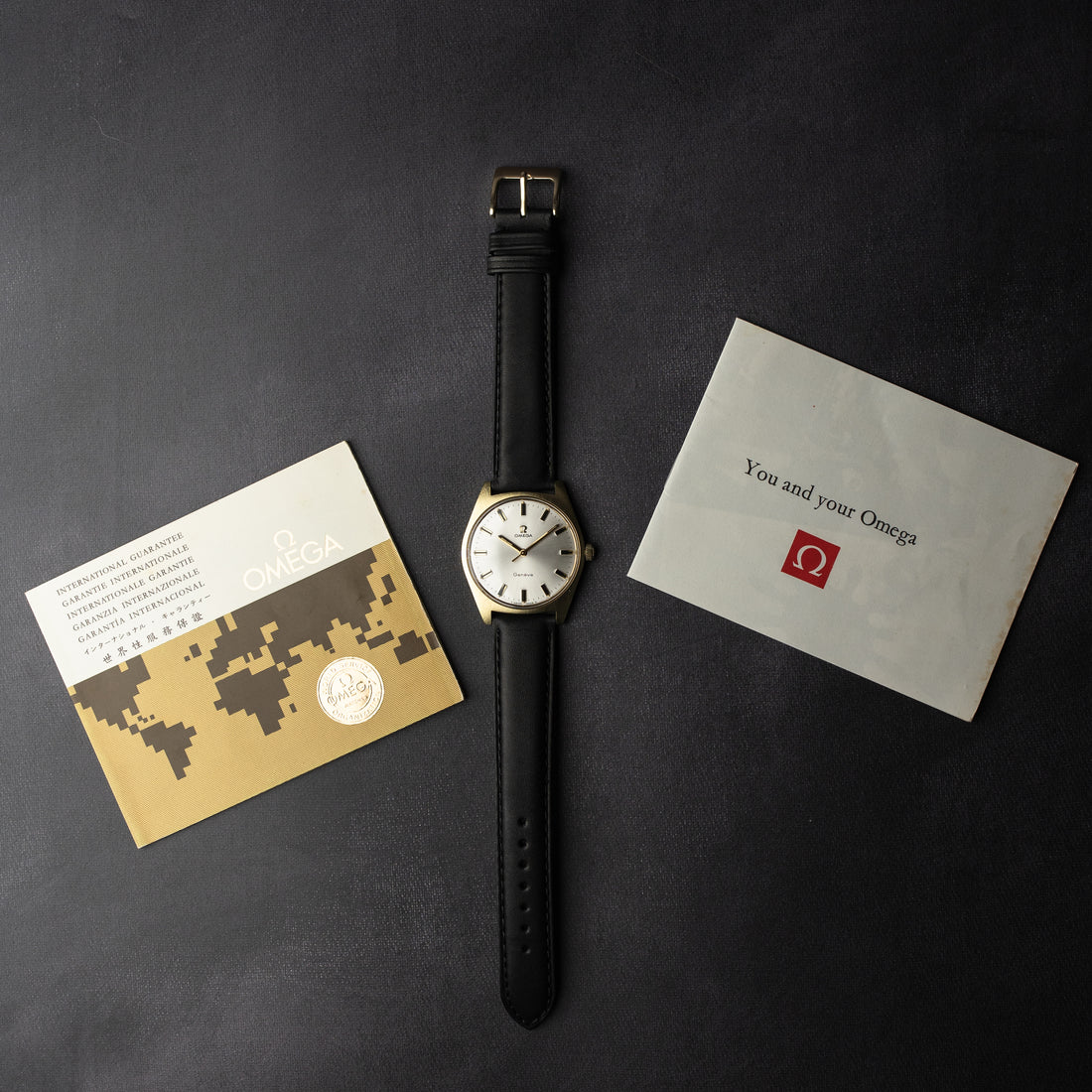 1969 OMEGA GENEVE SUNBURST WITH PAPERWORK CAL. 601 REF. 135.041