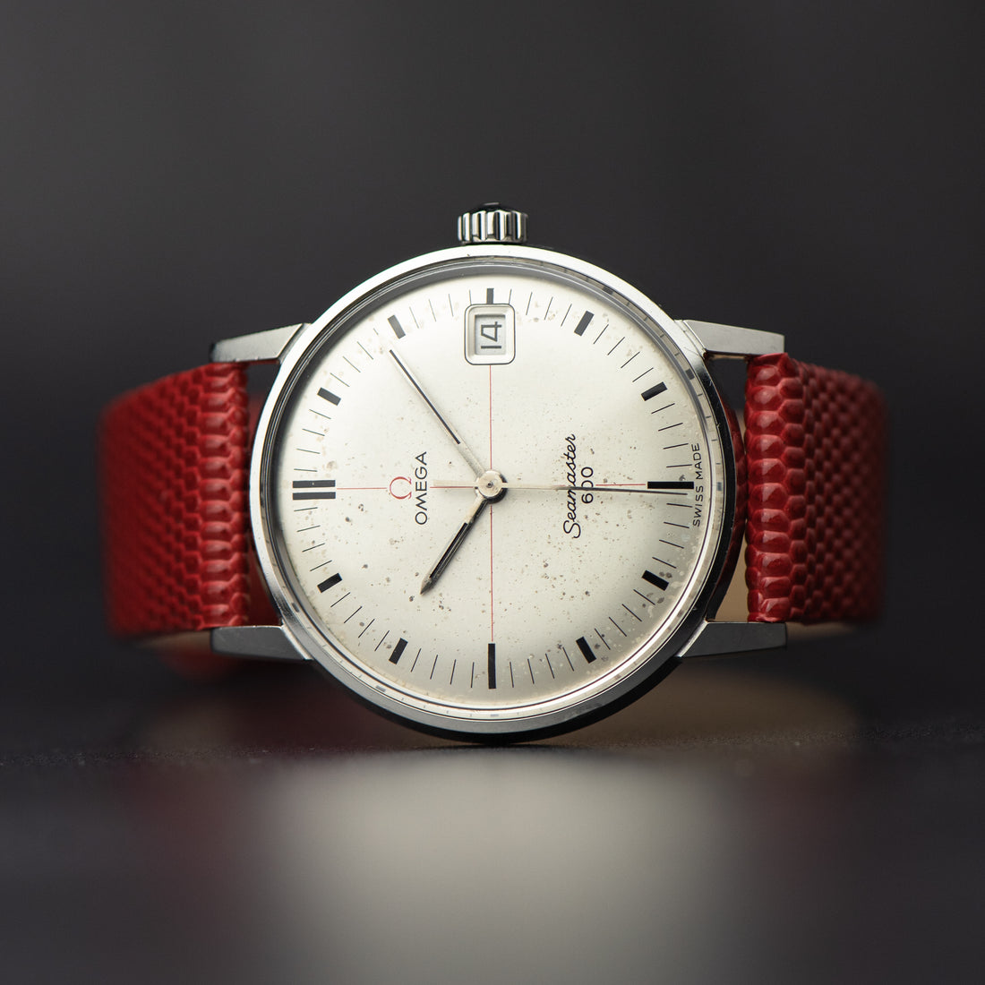 1965 OMEGA SEAMASTER 600 WHITE TECHNICAL RED CROSSHAIR CAL. 611 REF. 136.011