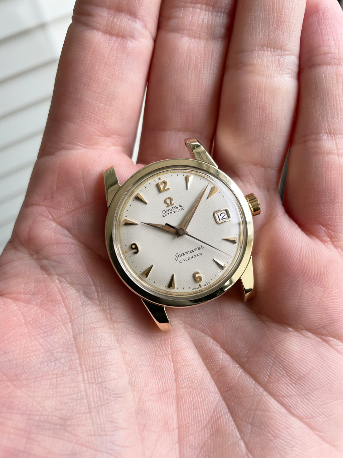 1959 OMEGA SEAMASTER CALENDAR BIG LOGO HONEYCOMB EXPLORER CAL. 503 REF. 2992-3SC