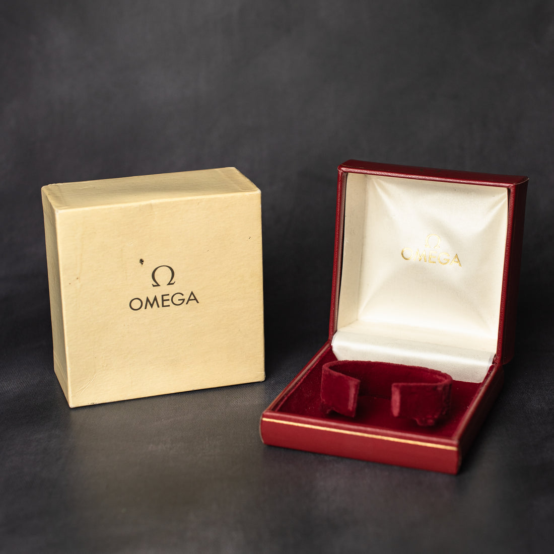 OMEGA WATCH BOX WITH CARDBOARD OUTER