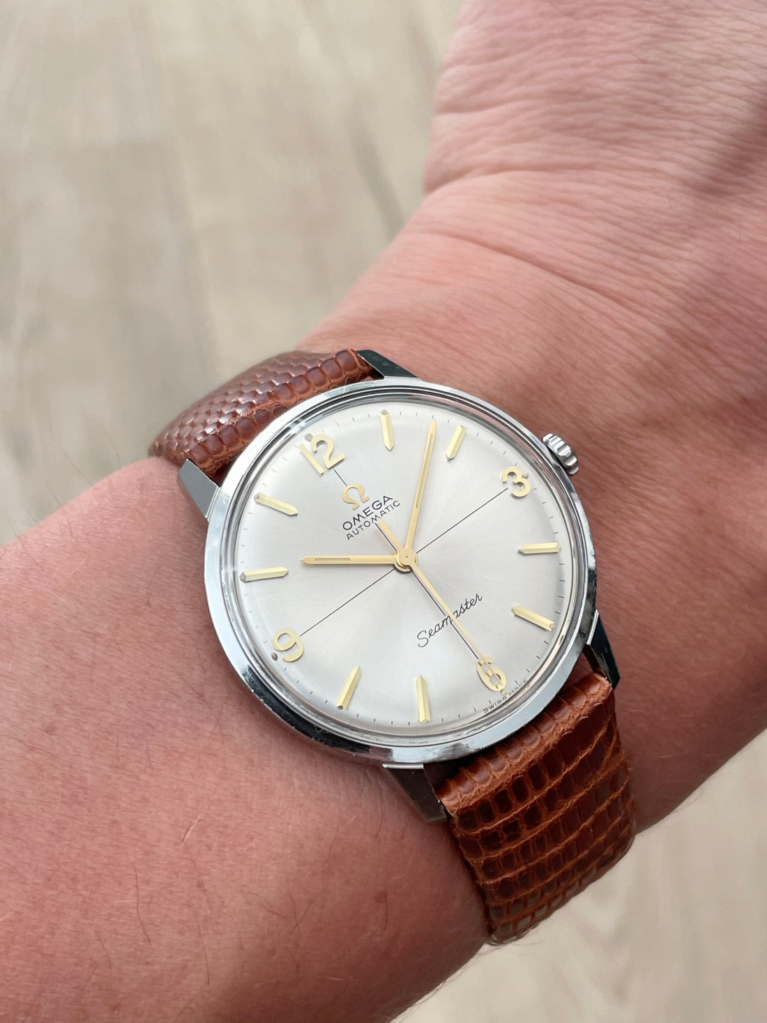 1963 OMEGA SEAMASTER CROSSHAIR SUNBURST EXPLORER CAL. 552 REF. 165.001