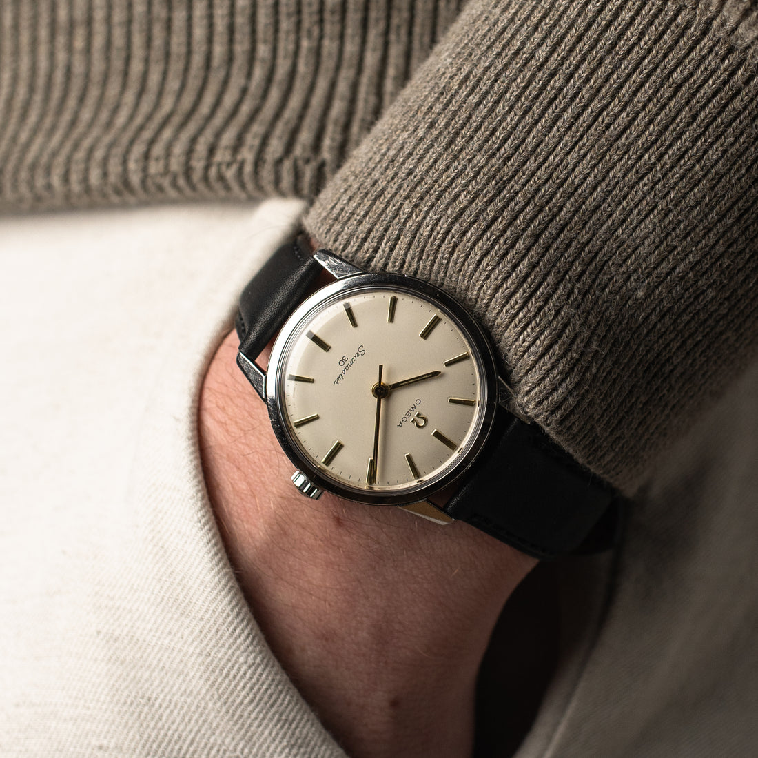 1963 OMEGA SEAMASTER 30 PINSTRIPE LINEN CAL. 286 REF. 135.007-63