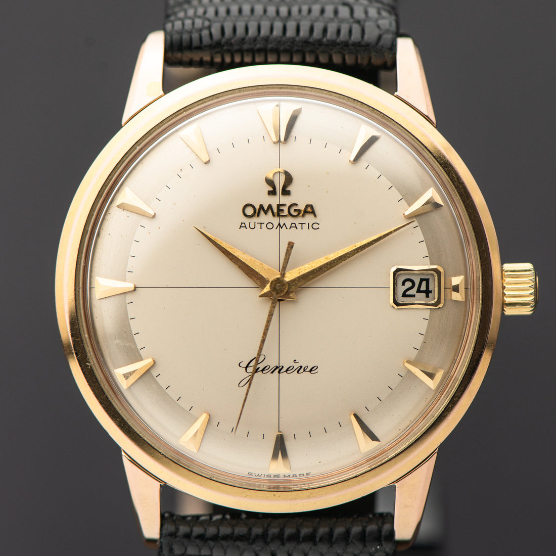 1960 OMEGA GENEVE TWO TONE CROSSHAIR CAL. 562 REF. 14703 SC 61