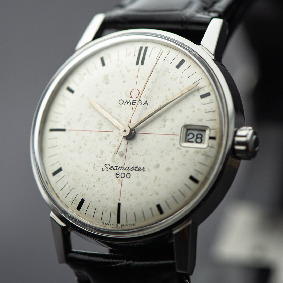 1965 OMEGA SEAMASTER 600 WHITE TECHNICAL RED CROSSHAIR CAL. 611 REF. 136.011