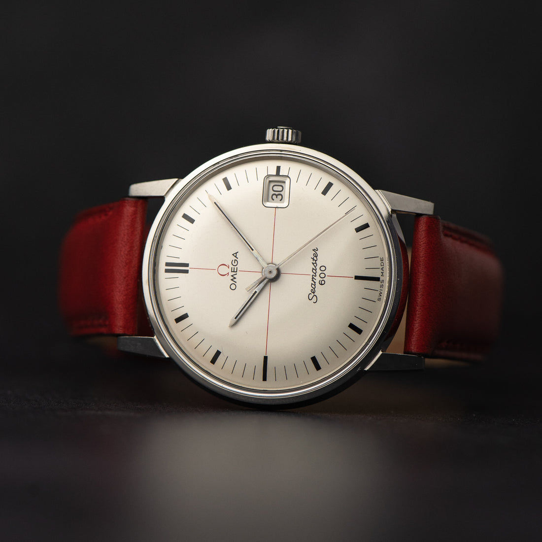 1965 OMEGA SEAMASTER 600 WHITE TECHNICAL RED CROSSHAIR CAL. 611 REF. 136.011