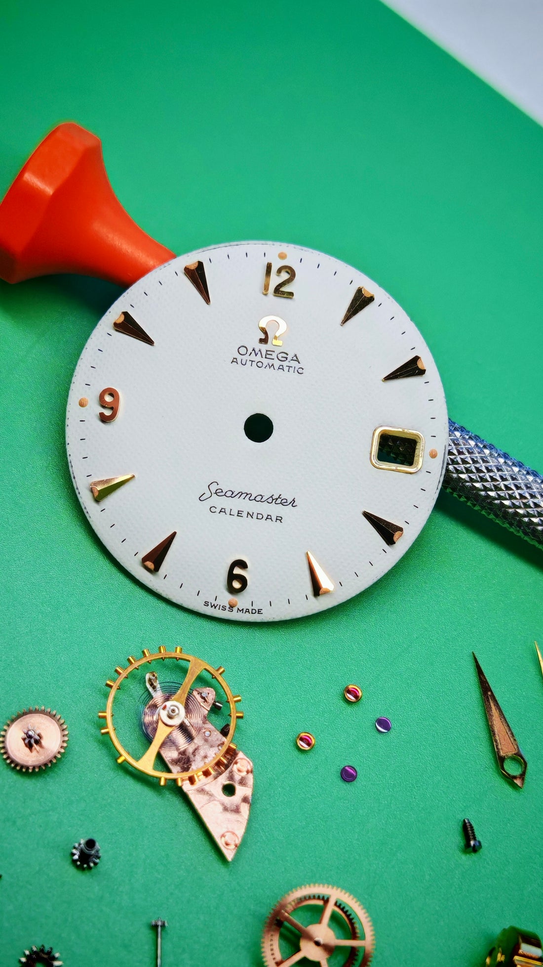 1959 OMEGA SEAMASTER CALENDAR BIG LOGO HONEYCOMB EXPLORER CAL. 503 REF. 2992-3SC