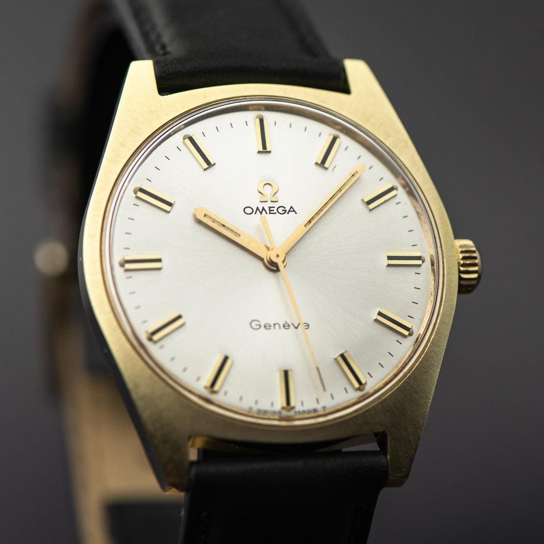 1969 OMEGA GENEVE SUNBURST WITH PAPERWORK CAL. 601 REF. 135.041
