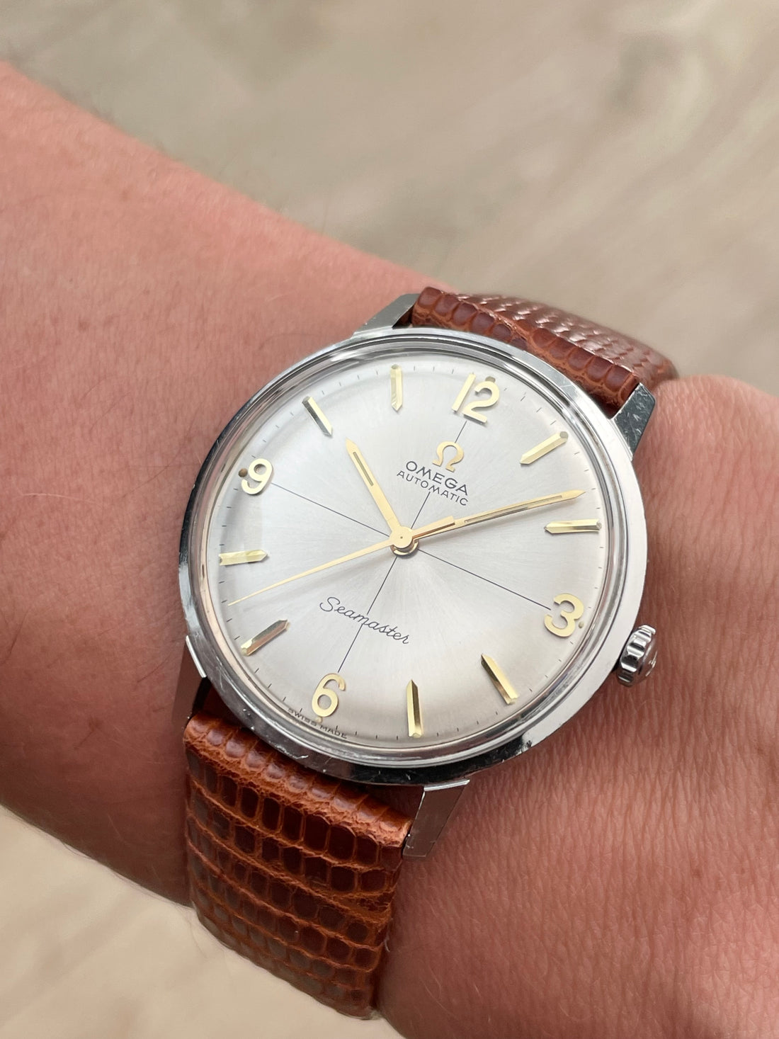 1963 OMEGA SEAMASTER CROSSHAIR SUNBURST EXPLORER CAL. 552 REF. 165.001