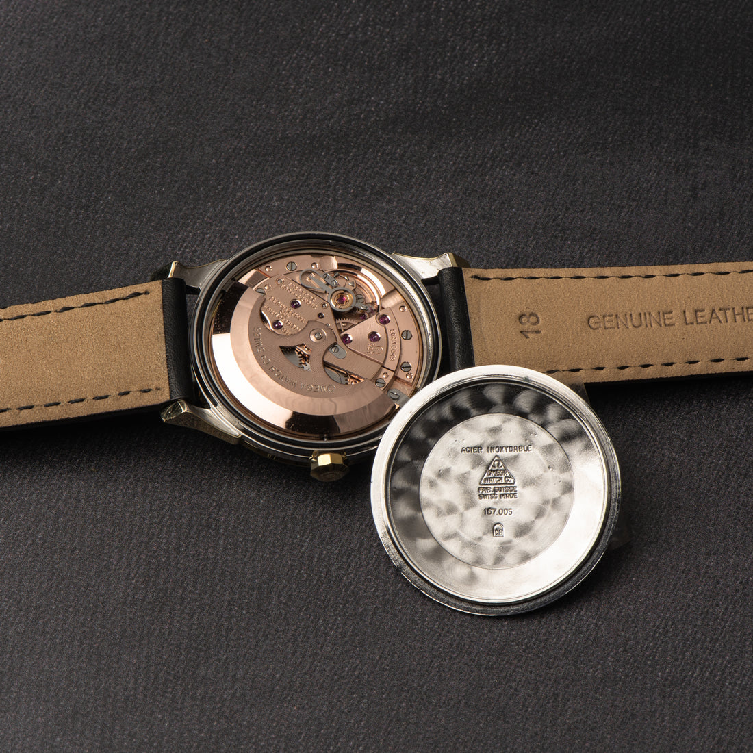 1963 OMEGA CONSTELLATION PIE PAN SUNBURST DOG-LEG COLLECTORS SET CAL. 551 REF. 167.005