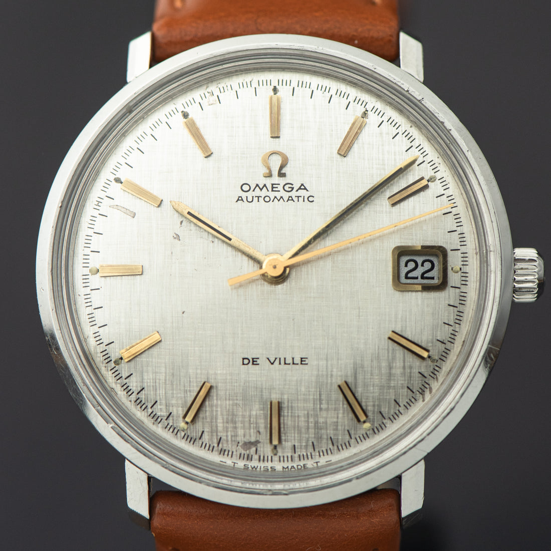 1968 OMEGA DE VILLE LINEN QUICKSET CAL. 565 REF. 166.033