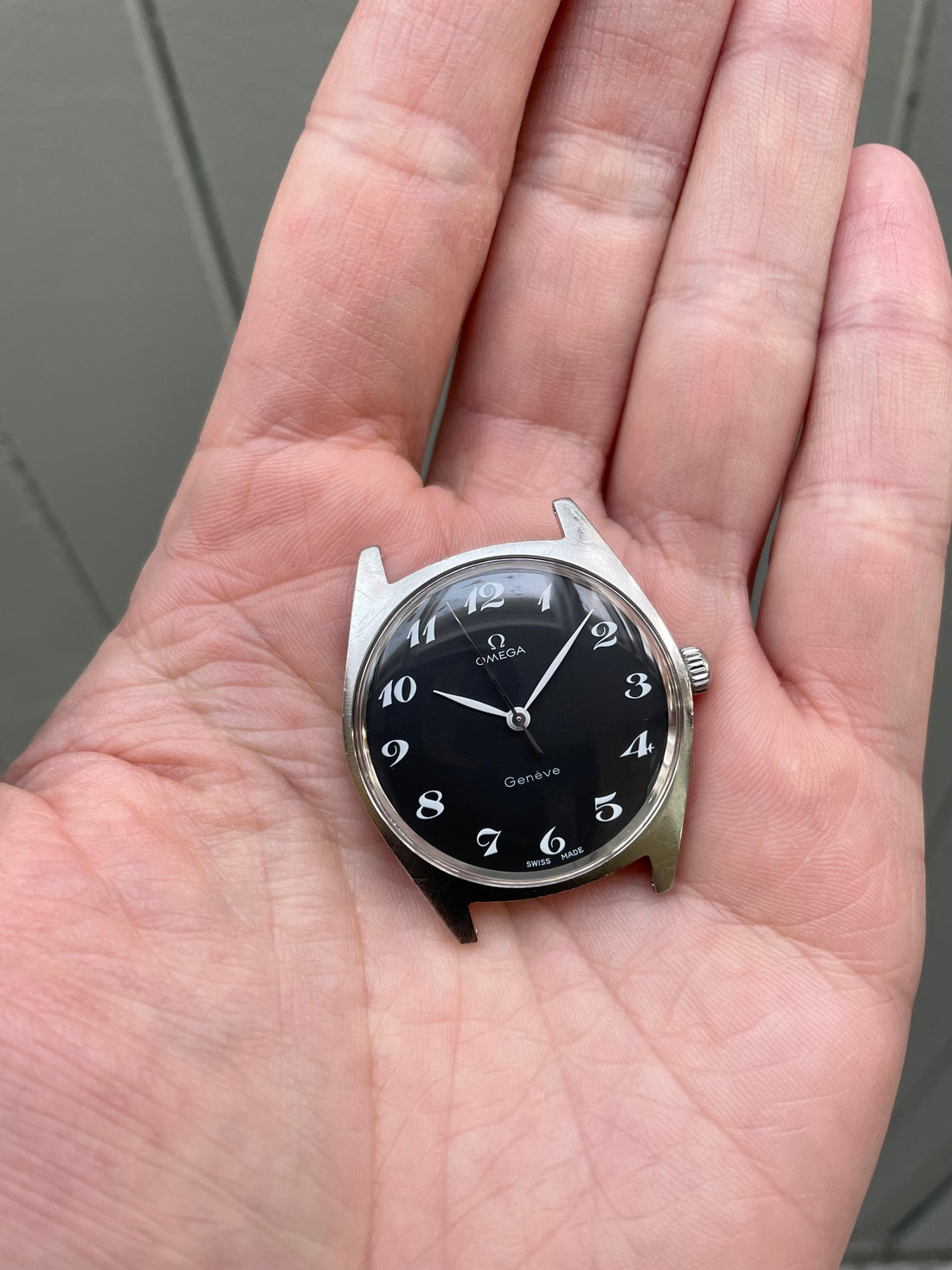 1968 OMEGA GENEVE BREGUET MATTE BLACK CAL. 601 REF. 135.041
