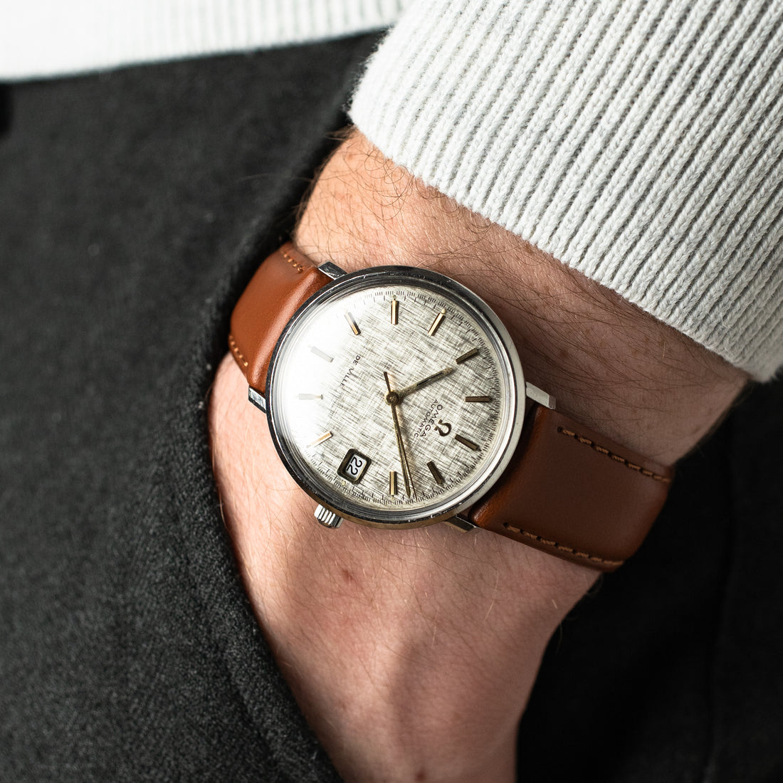 1968 OMEGA DE VILLE LINEN QUICKSET CAL. 565 REF. 166.033