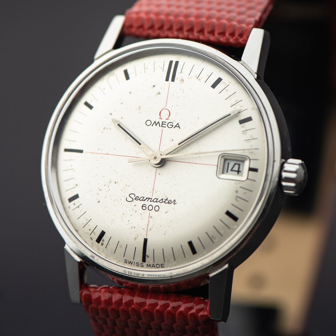 1965 OMEGA SEAMASTER 600 WHITE TECHNICAL RED CROSSHAIR CAL. 611 REF. 136.011