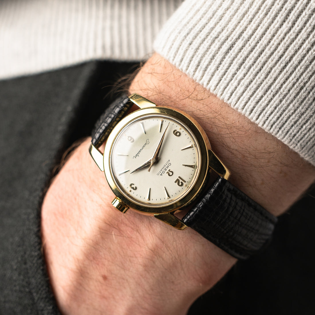 1957 MIDSIZE OMEGA SEAMASTER HONEYCOMB EXPLORER CAL. 471 REF. 2828 5-SC