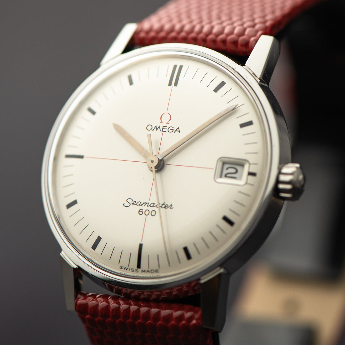 1965 OMEGA SEAMASTER 600 WHITE TECHNICAL RED CROSSHAIR CAL. 611 REF. 136.011