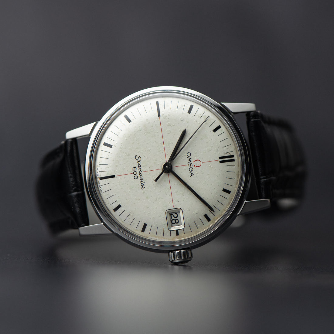 1965 OMEGA SEAMASTER 600 WHITE TECHNICAL RED CROSSHAIR CAL. 611 REF. 136.011