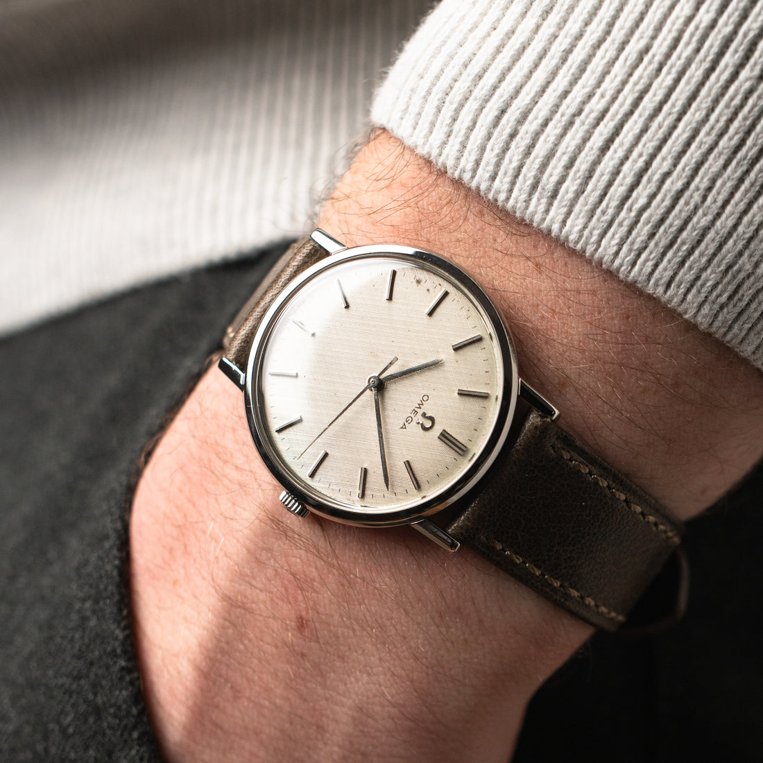 1964 OMEGA GENEVE LINEN CAL. 601 REF. 131.019
