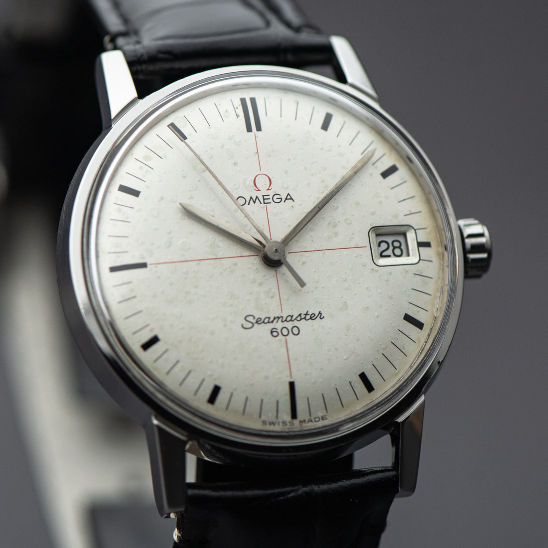 1965 OMEGA SEAMASTER 600 WHITE TECHNICAL RED CROSSHAIR CAL. 611 REF. 136.011
