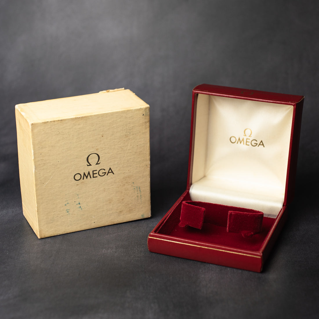 OMEGA WATCH BOX WITH CARDBOARD OUTER