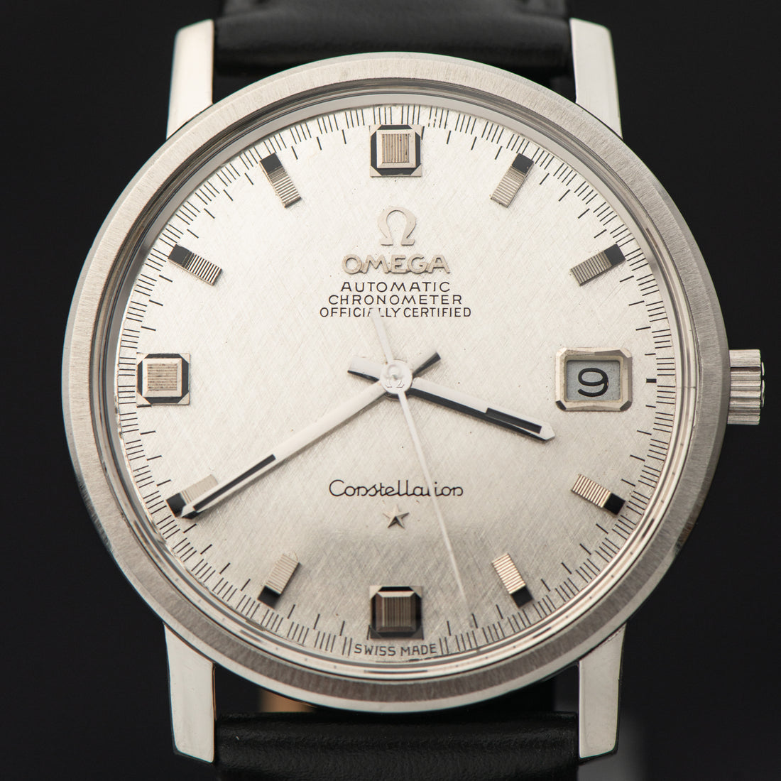 1968 OMEGA CONSTELLATION BLOCK MARKER LINEN QUICKSET CAL. 564 REF. 168.018
