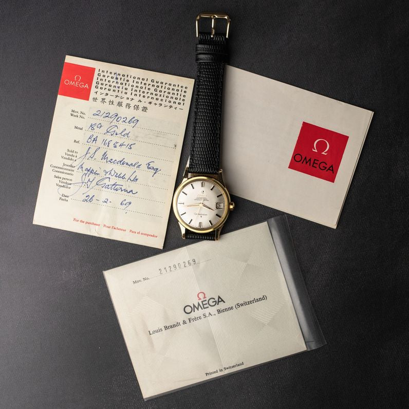 1964 18K GOLD OMEGA CONSTELLATION COLLECTORS SET CAL. 561 REF. 1685415
