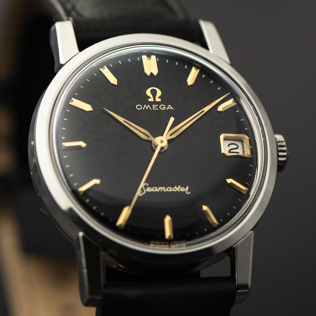 1960 OMEGA SEAMASTER GLOSS BLACK CAL. 610 REF. 14384 4 SC