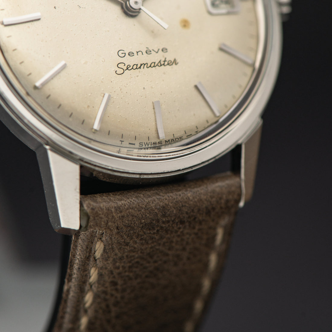 1967 DOUBLE SIGNED OMEGA GENEVE SEAMASTER QUICKSET CAL. 565 REF. 166.002