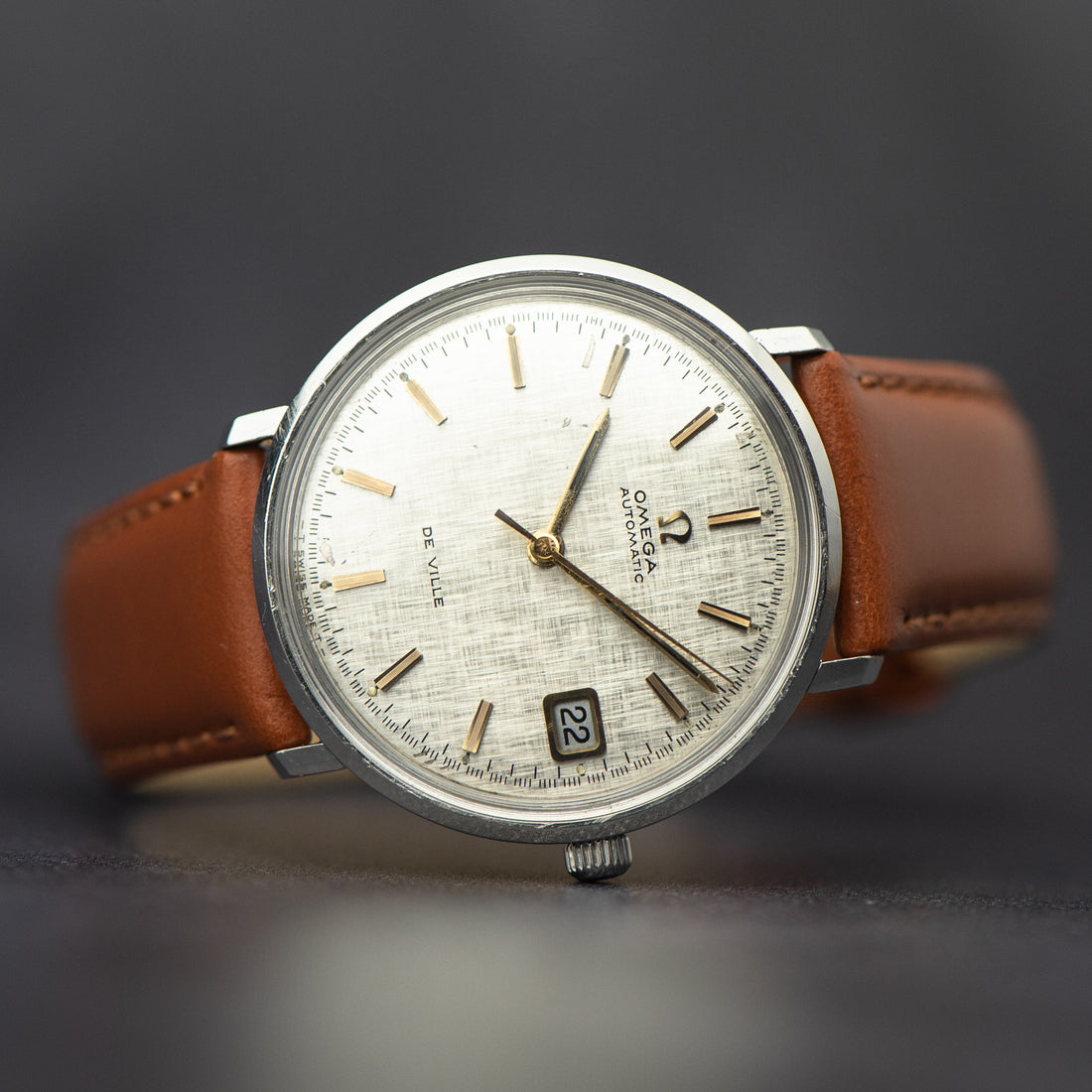 1968 OMEGA DE VILLE LINEN QUICKSET CAL. 565 REF. 166.033