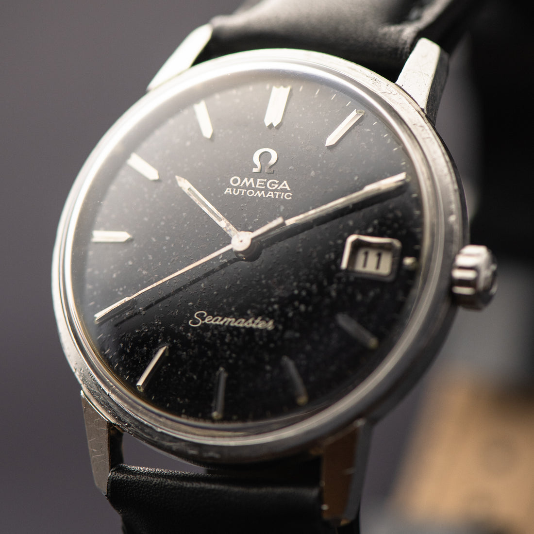 1966 OMEGA SEAMASTER GLOSS BLACK TROPICAL STARDUST CAL. 562 REF. 166.002