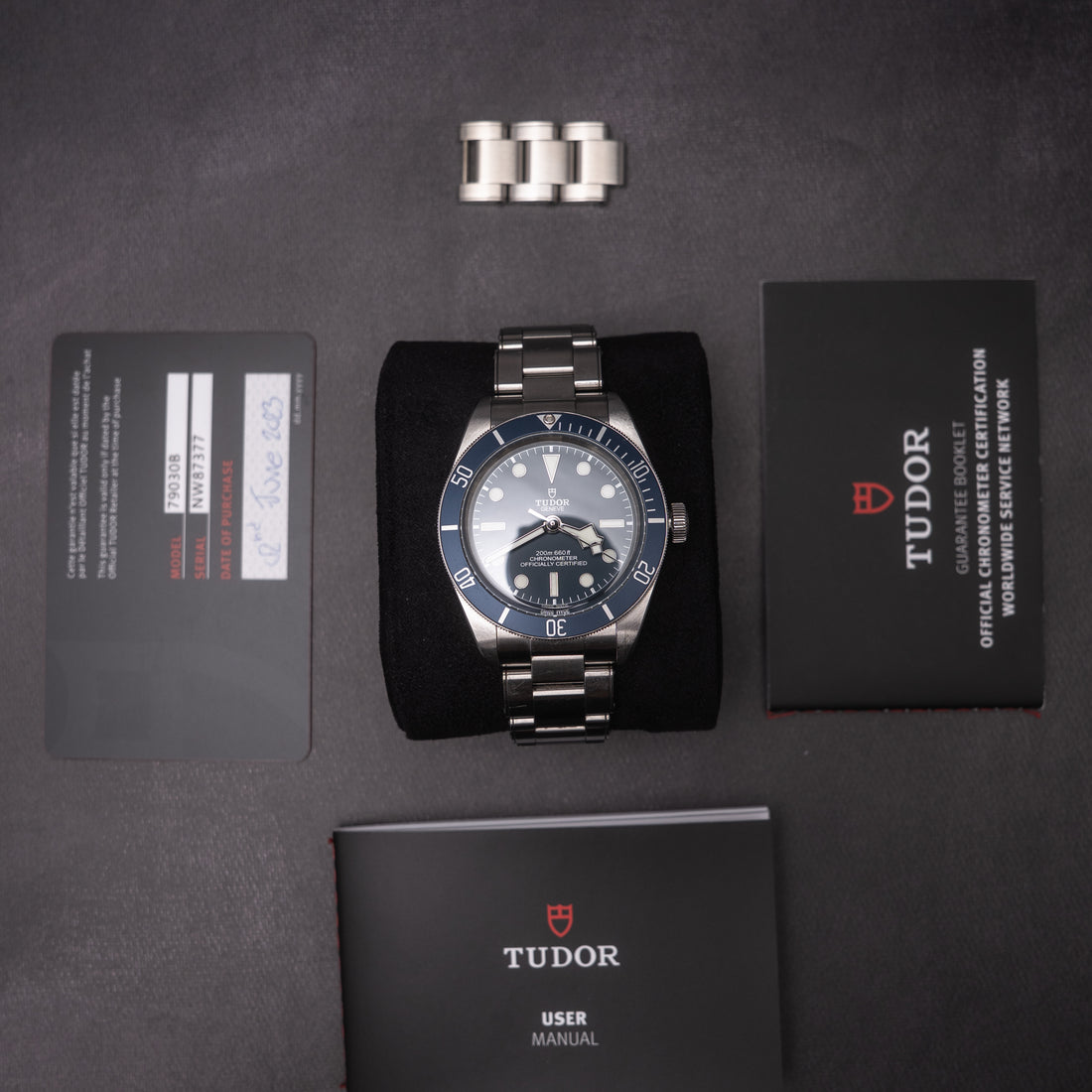 2023 TUDOR BLACK BAY FIFTY-EIGHT FULL BOX & PAPERS SET CAL. MT5402 REF. 79030B (BLUE)