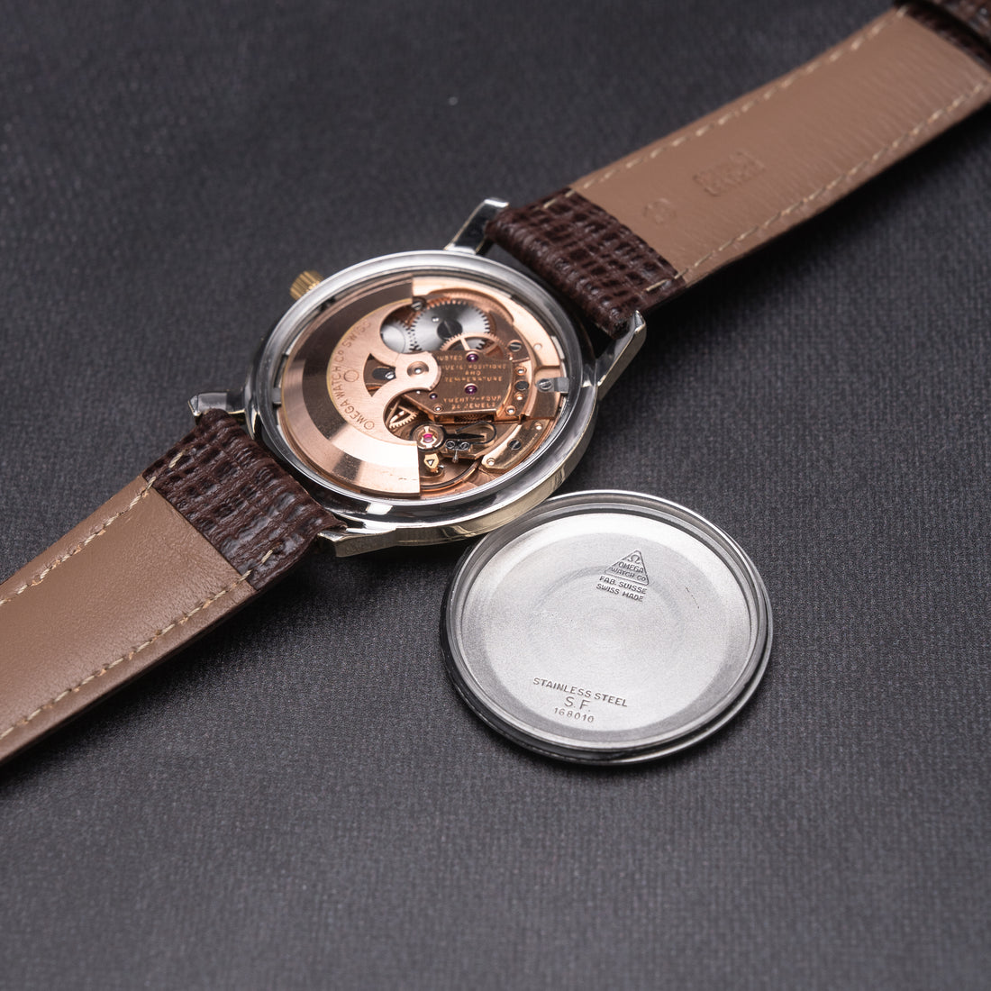 1966 OMEGA CONSTELLATION PIE PAN CROSSHAIR SUNBURST QUICKSET CAL. 564 REF. 168.010