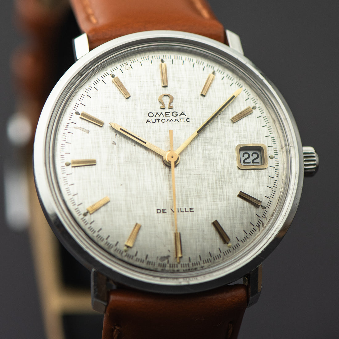 1968 OMEGA DE VILLE LINEN QUICKSET CAL. 565 REF. 166.033