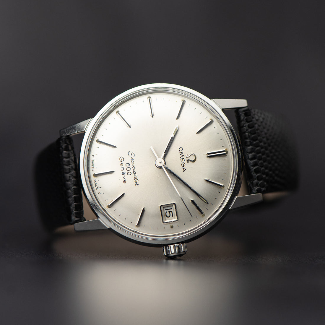 1967 DOUBLE SIGNED OMEGA SEAMASTER 600 GENEVE QUICKSET SUNBURST CAL. 613 REF. 136.011