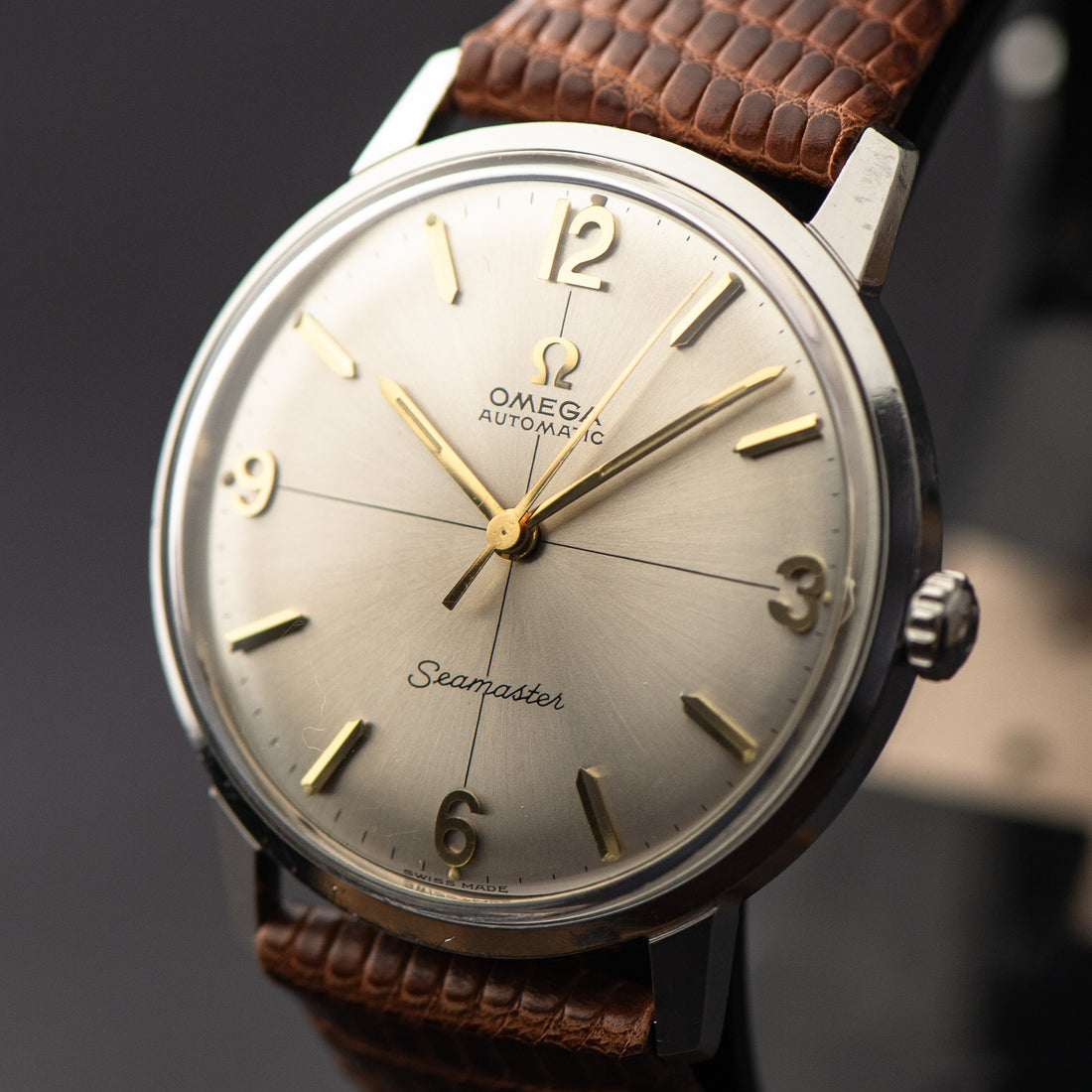 1963 OMEGA SEAMASTER CROSSHAIR SUNBURST EXPLORER CAL. 552 REF. 165.001