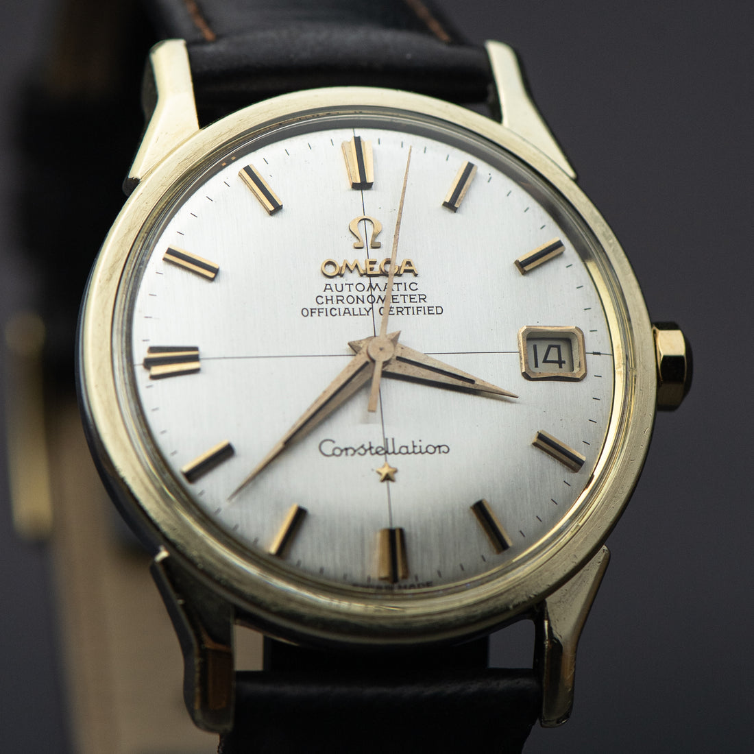 1966 OMEGA CONSTELLATION CROSSHAIR DOG-LEG CAL. 561 REF. 168.005