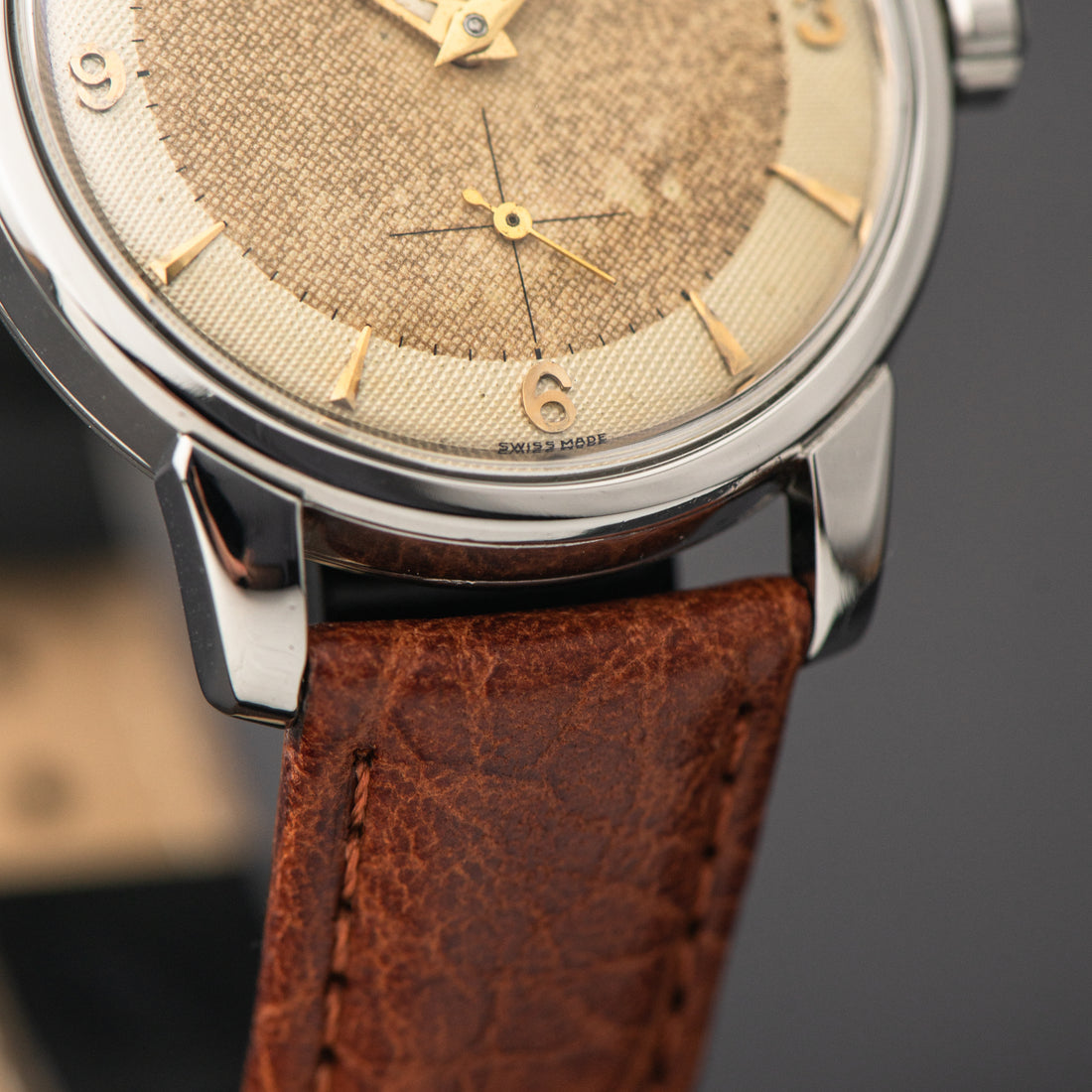 1956 OVERSIZE OMEGA SUB SECONDS TWO TONE HONEYCOMB EXPLORER CAL. 492 REF. 2857-2856 1-SC