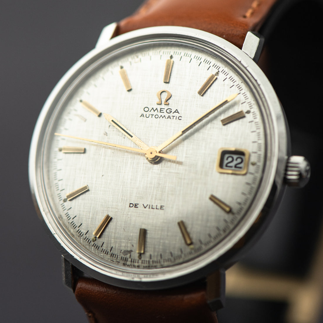 1968 OMEGA DE VILLE LINEN QUICKSET CAL. 565 REF. 166.033