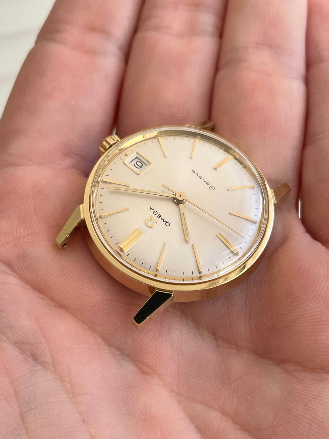 1967 OMEGA SEAMASTER GENEVE QUICKSET SUNBURST CAL. 613 REF. 136.011