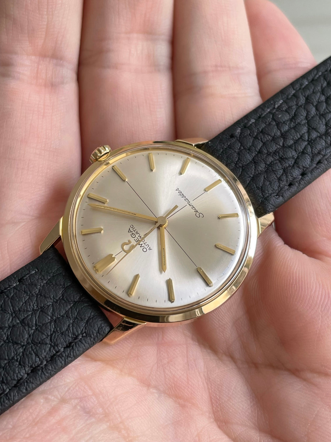 1963 OMEGA SEAMASTER CROSSHAIR SUNBURST CAL. 552 REF. 165.001