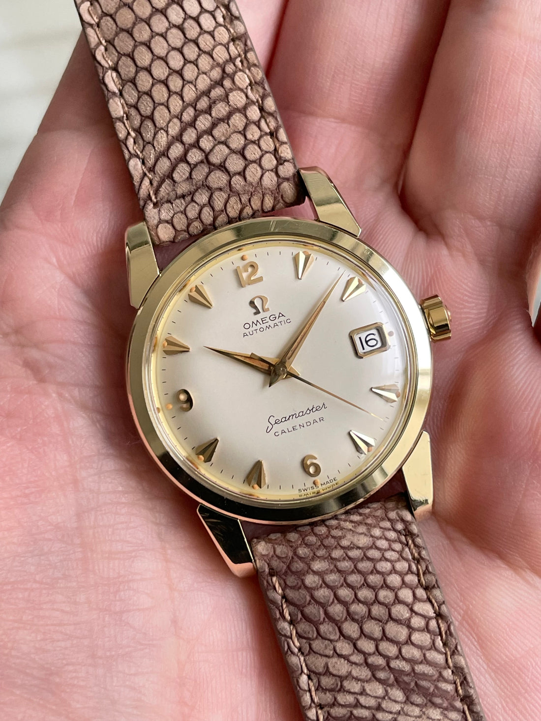 1958 OMEGA SEAMASTER CALENDAR BIG LOGO ARROWHEAD EXPLORER CAL. 503 REF. 2849 8 SC