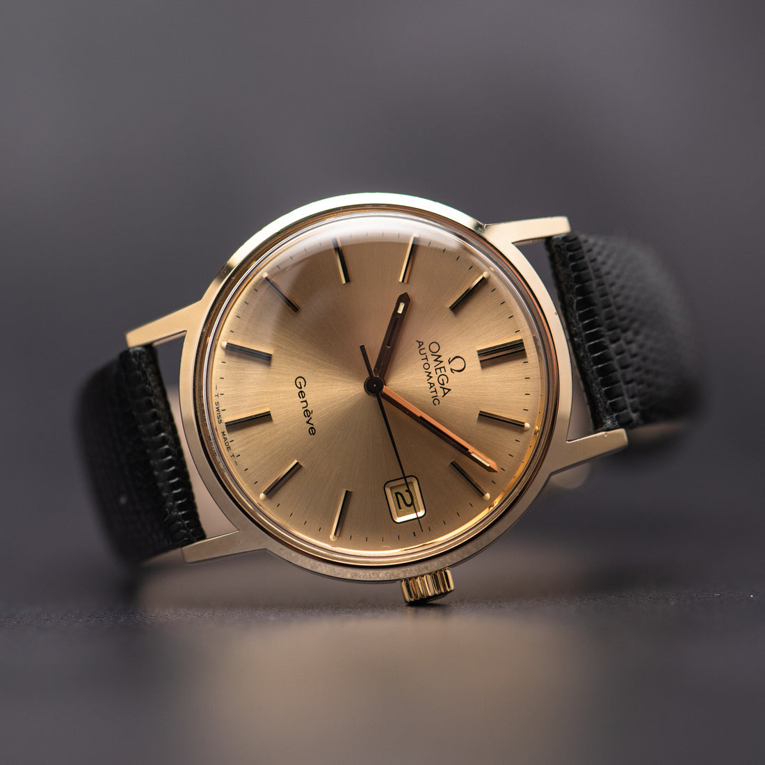 1974 OMEGA GENEVE QUICKSET SUNBURST CAL. 1012 REF. 166.0163