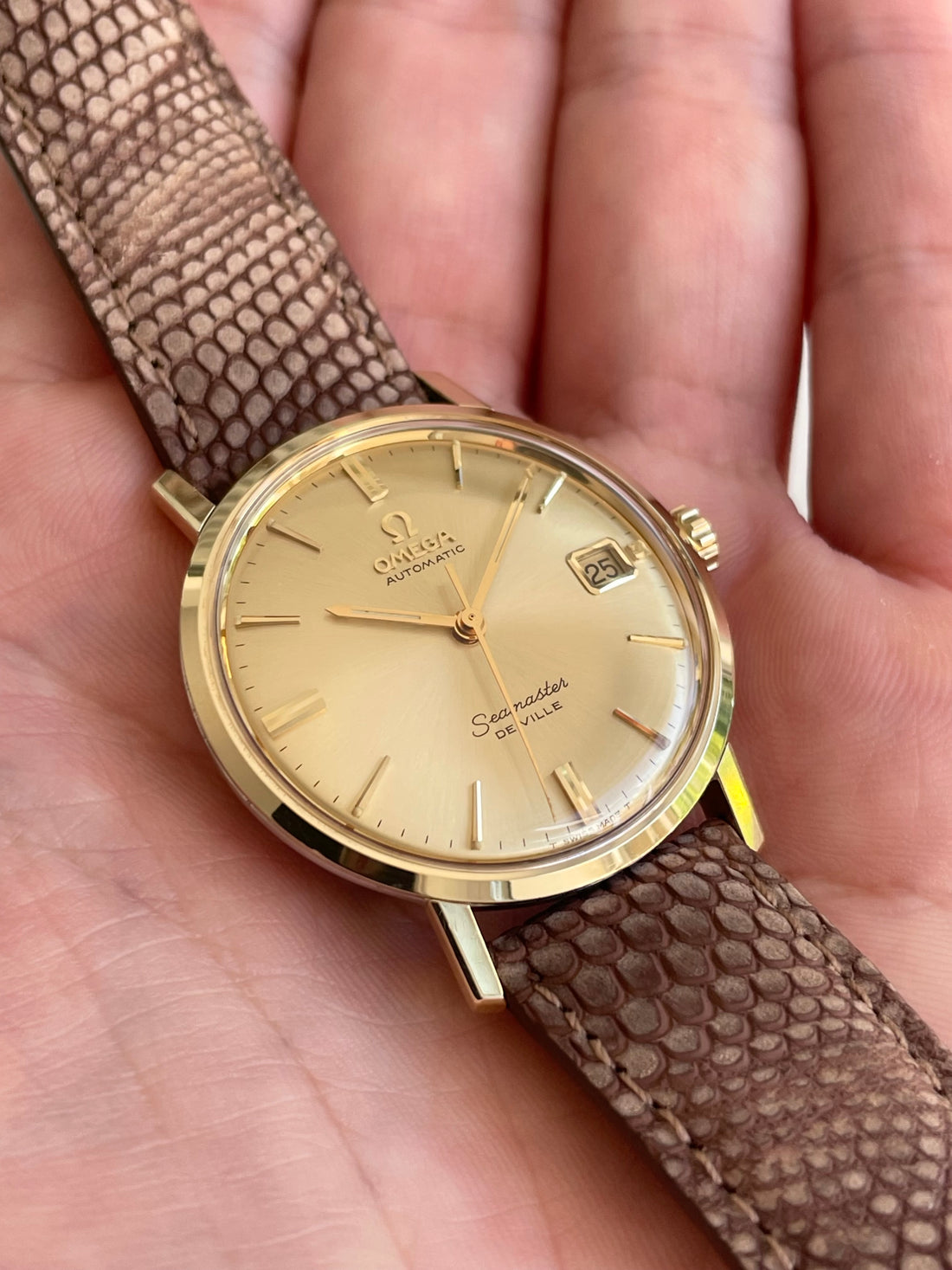 1967 OMEGA SEAMASTER DE VILLE QUICKSET SUNBURST CAL. 565 REF. 166.020 SP
