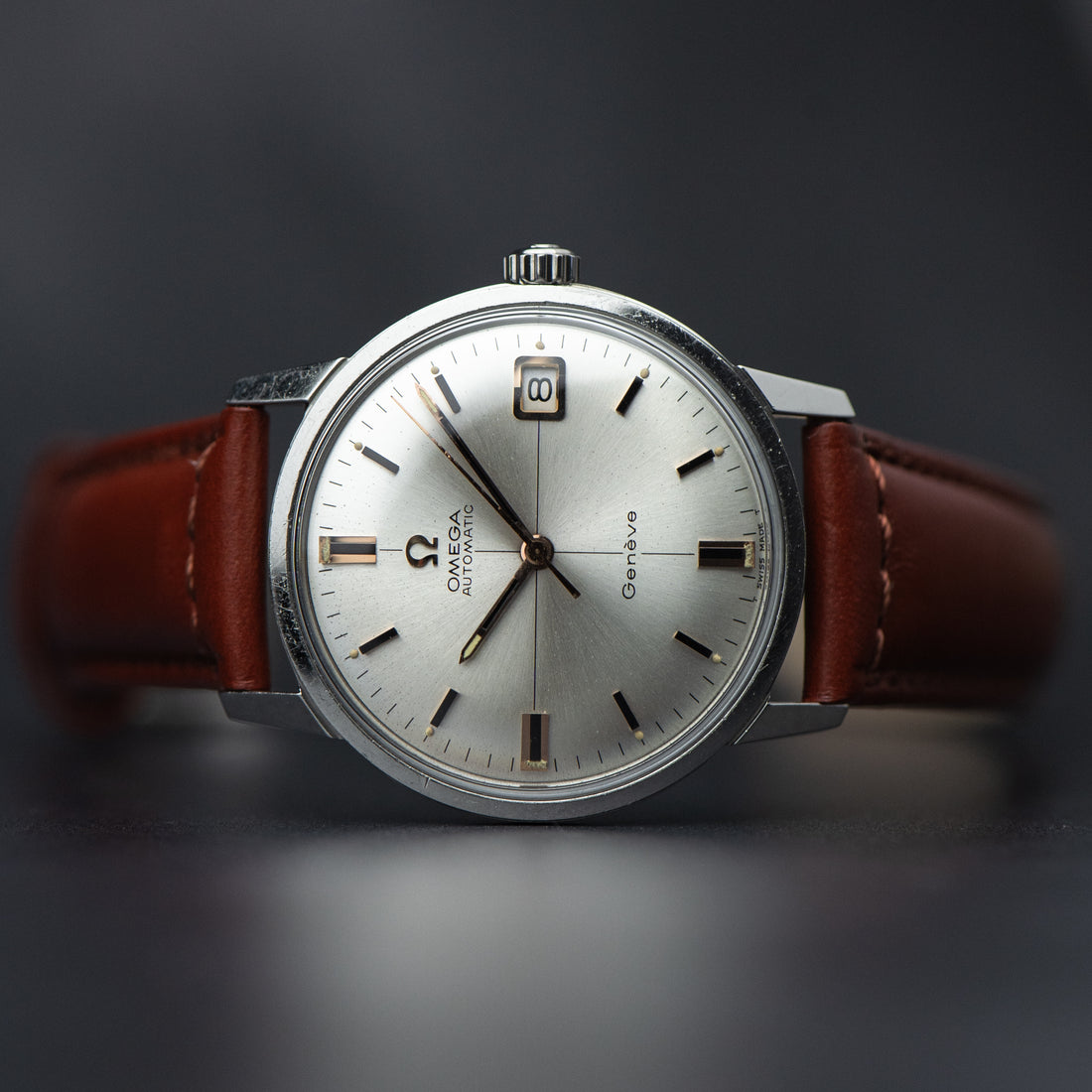 1967 OMEGA SEAMASTER GENEVE QUICKSET CROSSHAIR SUNBURST CAL. 565 REF. 166.037 SP